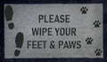Please Wipe Your Feet & Paws