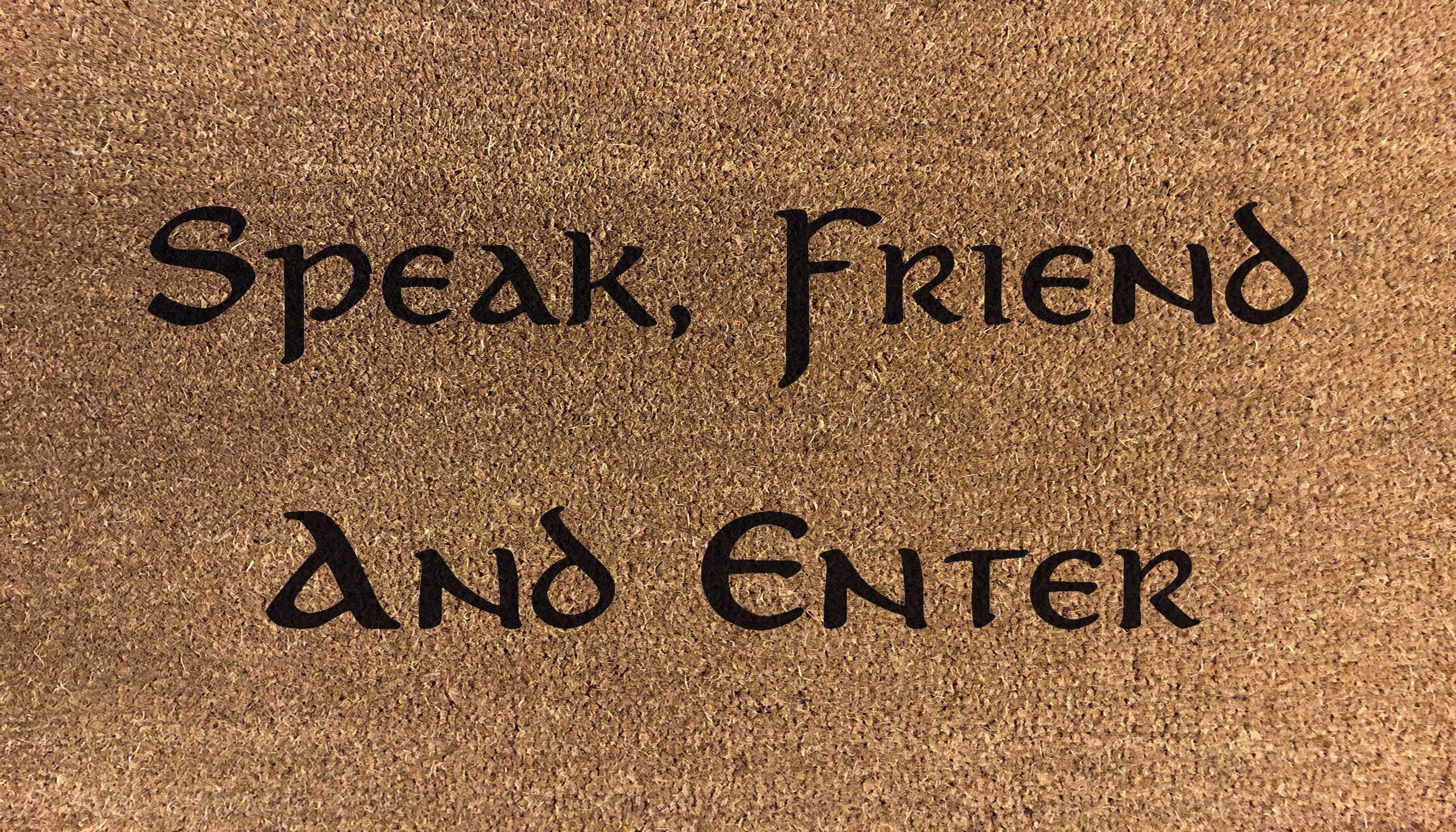 Artisan Speak Friend And Enter - DoormatsOnline